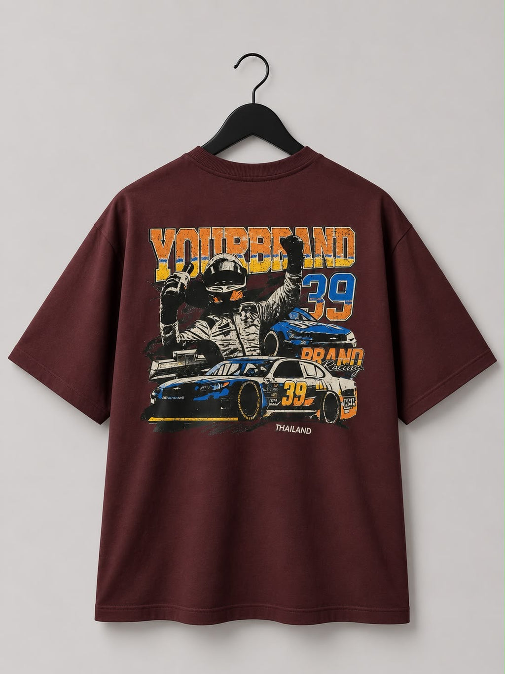 Circuit 39 Heavyweight Oversized Tee – Cocoa Brown