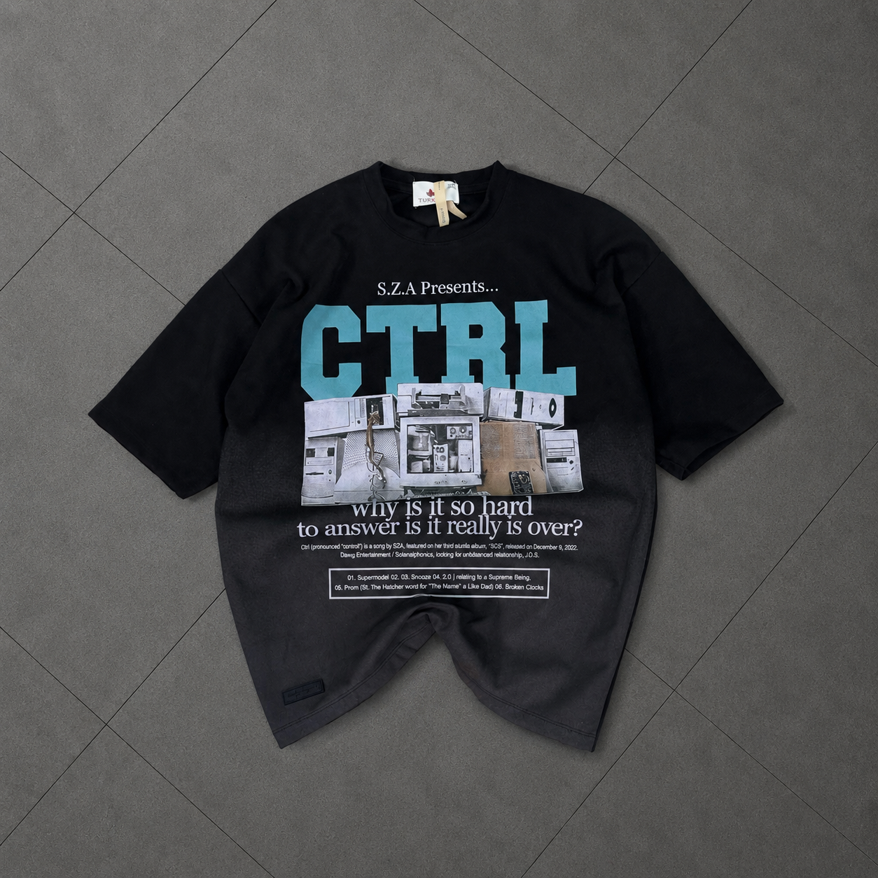 CTRL Premium Oversized T-shirt(Black & Gray)