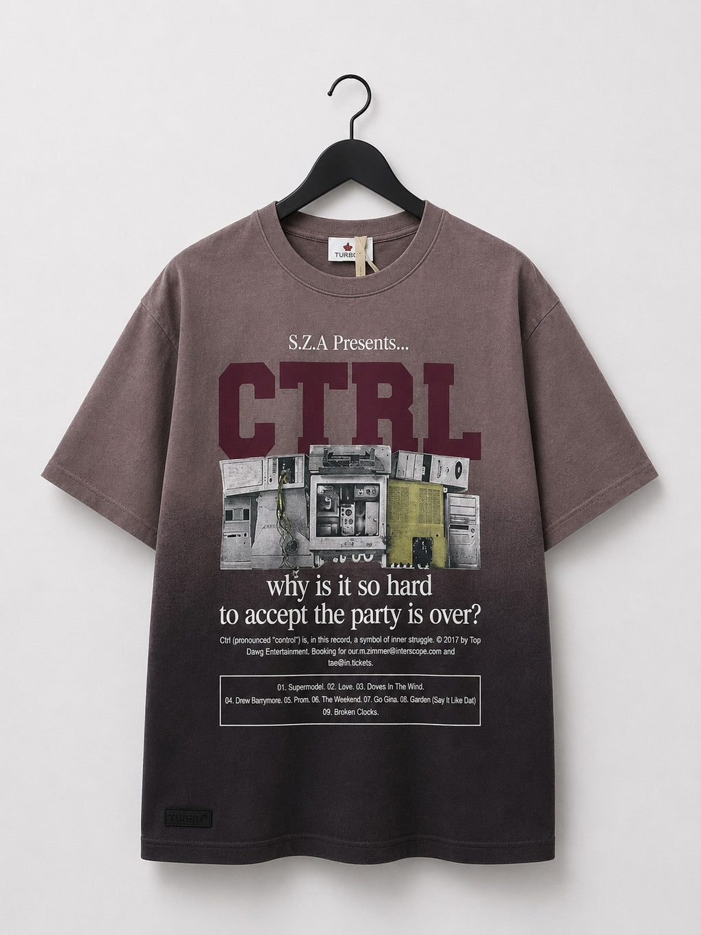 CTRL Premium Oversized T-shirt( Brown & Black)