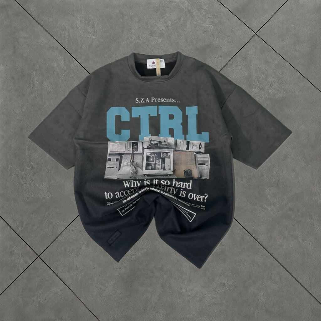 CTRL Premium Oversized T-shirt (Green & Black)