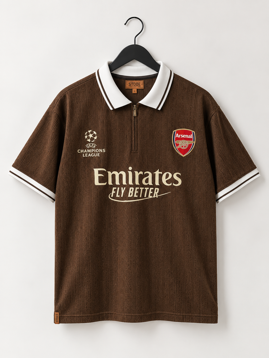 Vintage Arsenal Polo, Modern Streetwear.  Black