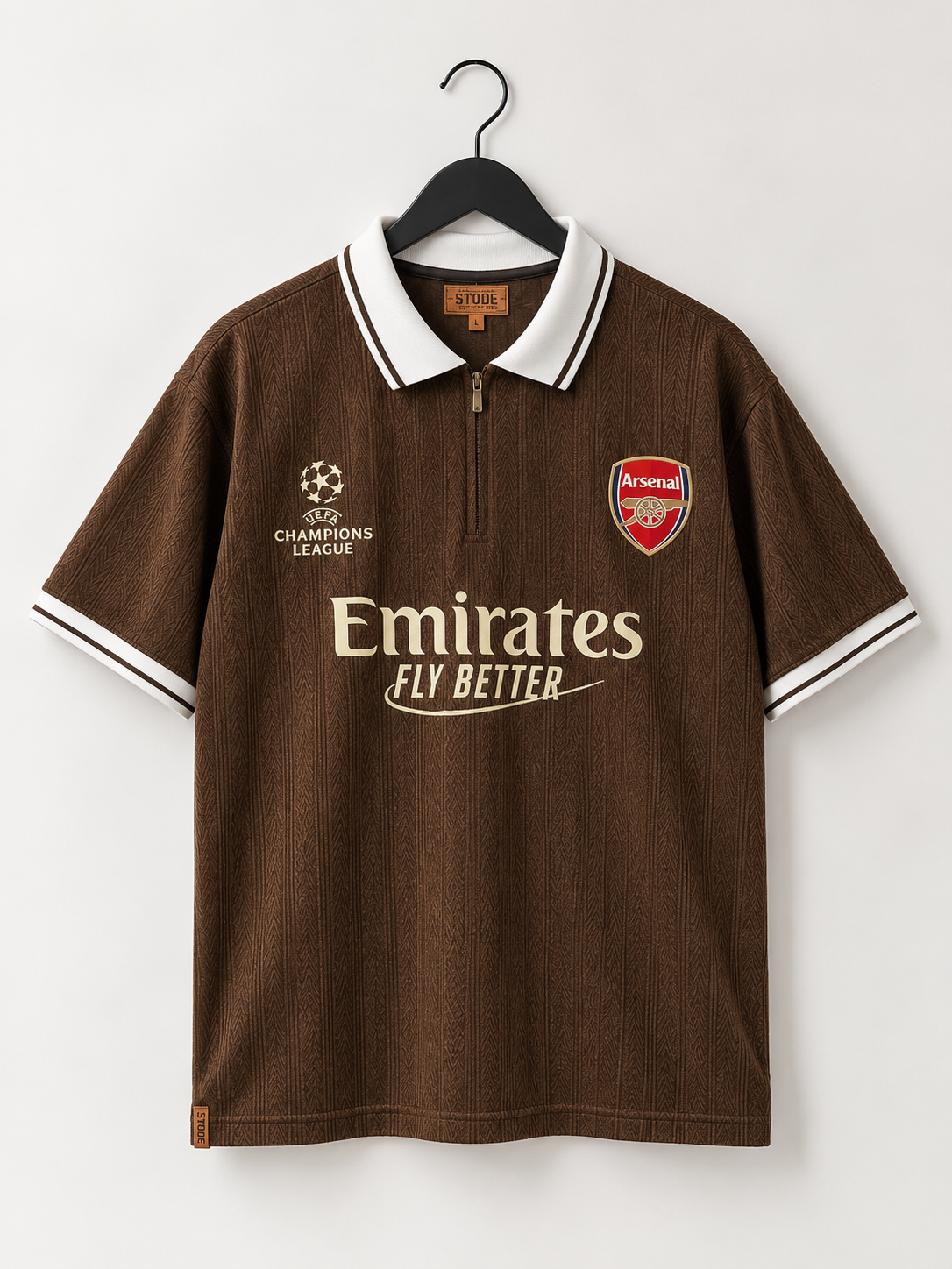 Vintage Arsenal Polo, Modern Streetwear.  Black