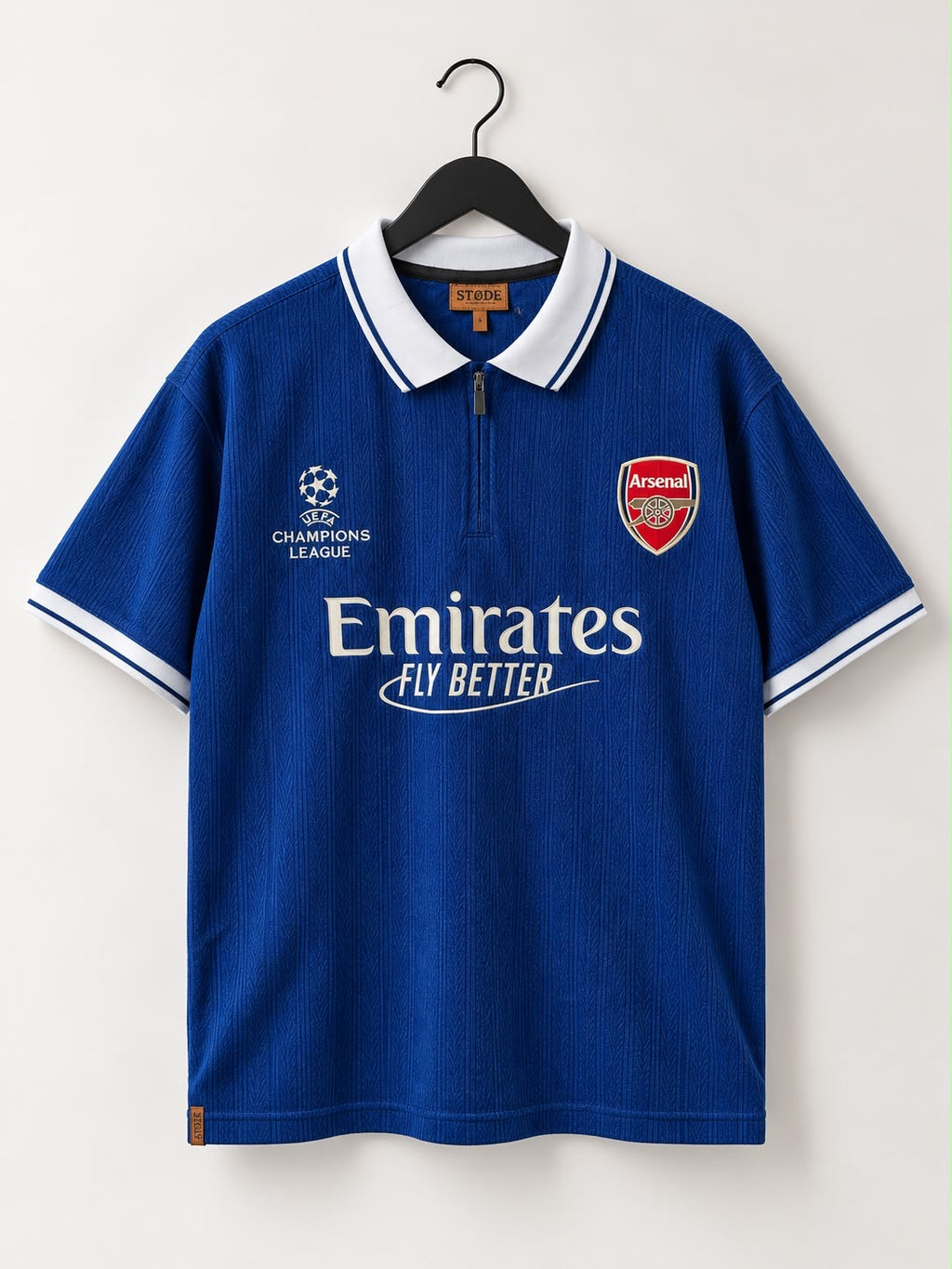 Vintage Arsenal Polo, Modern Streetwear.  Black