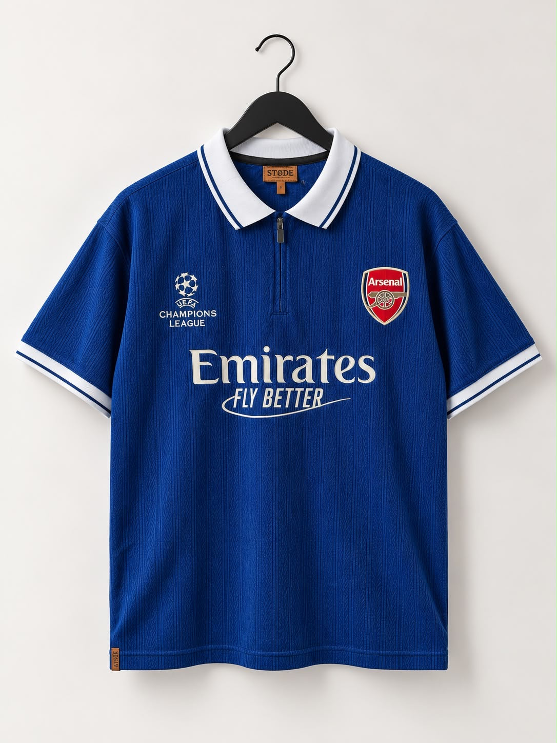 Vintage Arsenal Polo, Modern Streetwear.  Black