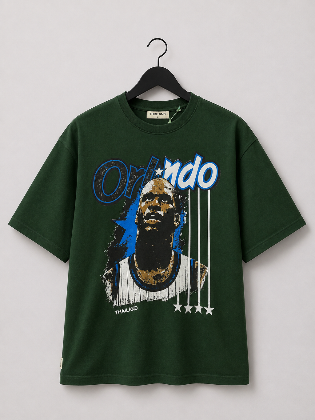 Orlando Green Graphic Tee — Retro Basketball Streetwear