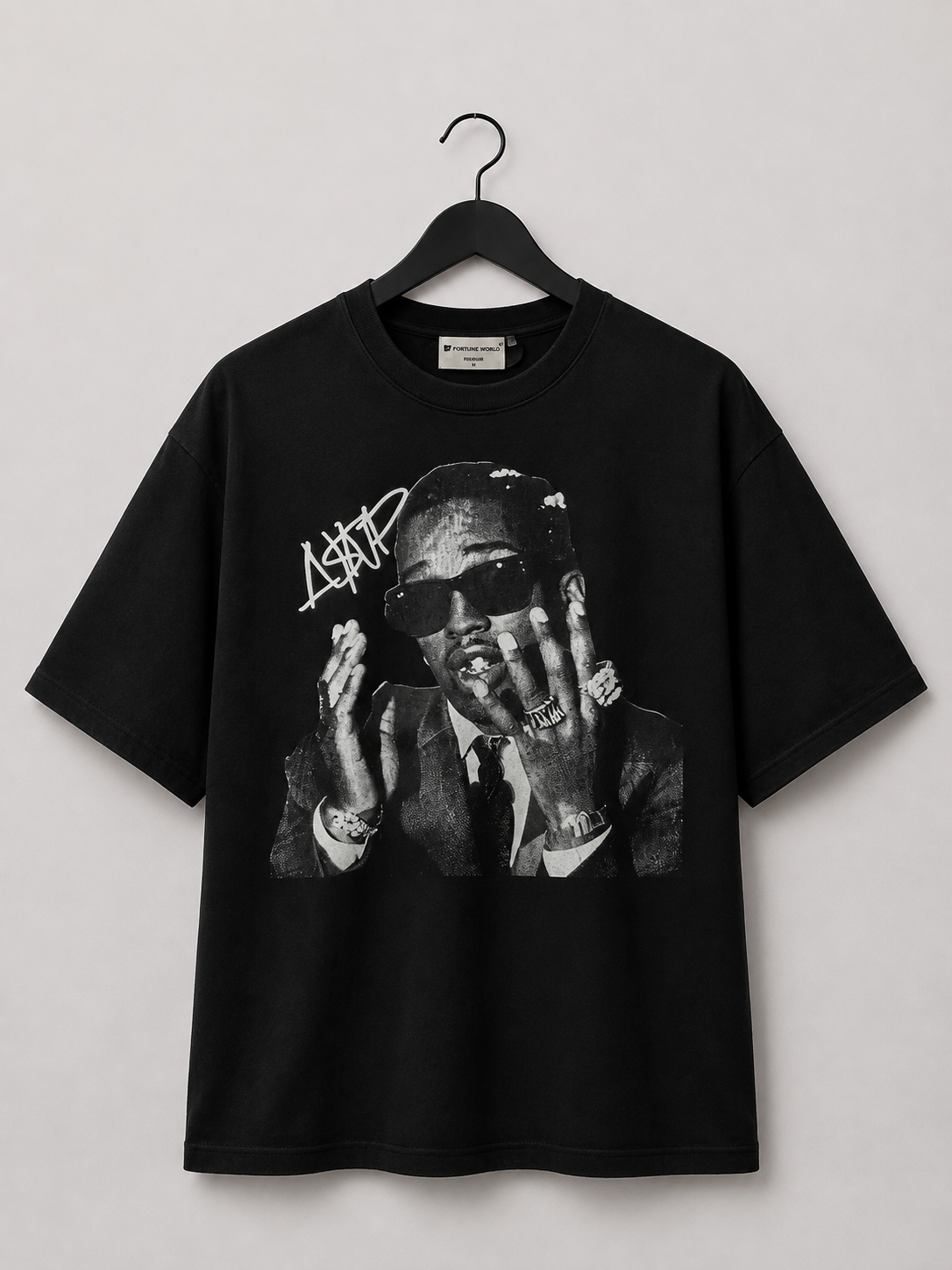 Signature Black Graphic Tee — Bold Streetwear Statement