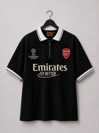 Vintage Arsenal Polo, Modern Streetwear.  Black