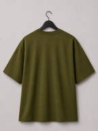 Olive Green Signature Graphic Tee — Premium Vintage Streetwear
