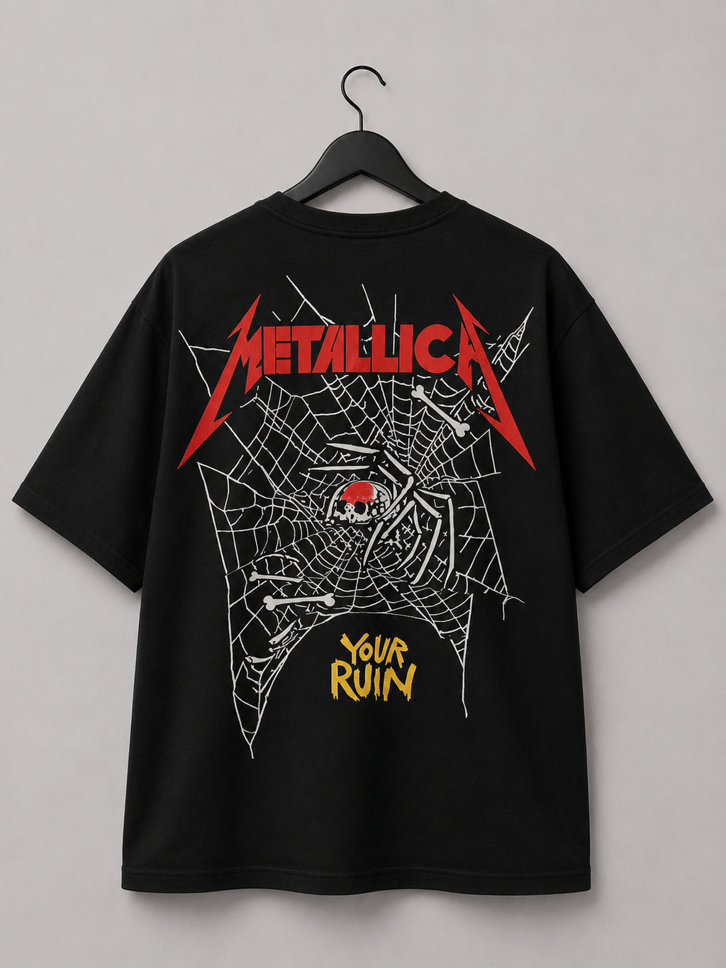 Metallica Red Logo Tee — Classic Heavy Metal Streetwear