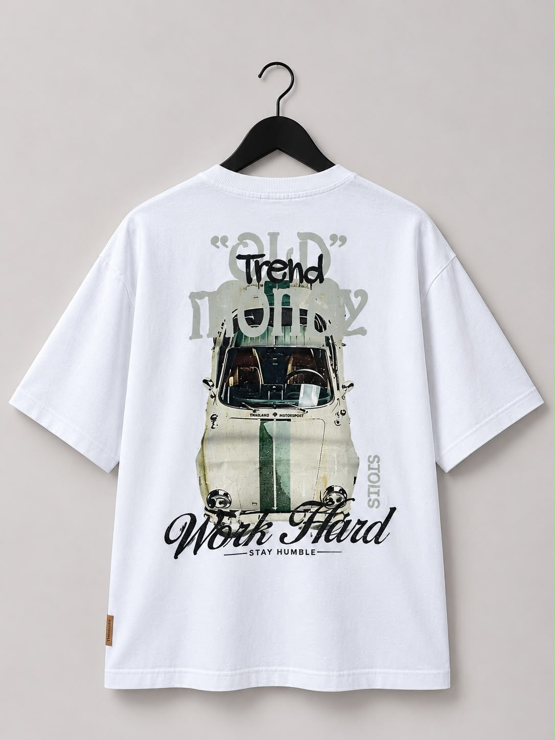 Heritage "Old Money" Heavyweight Oversized Tee [Black And White ]
