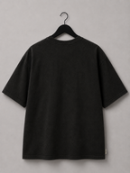 Vintage-Inspired Rapper Graphic Oversized T-Shirt – Black