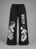 Anime printed Baggy joggers